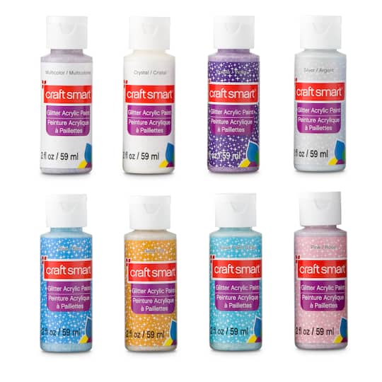 Glitter Acrylic Paint Set Value Pack by Craft Smart®